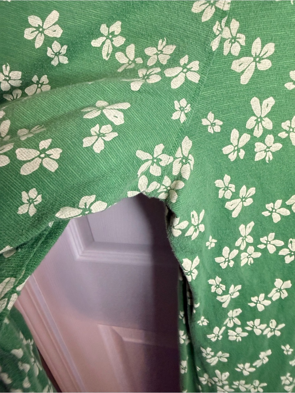 Toad&Co Chaka Wide Leg Pant in Green Floral Print Size Small GUC - Picture 3 of 6